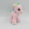 Doudou peluche licorne rose arc en ciel DOHO