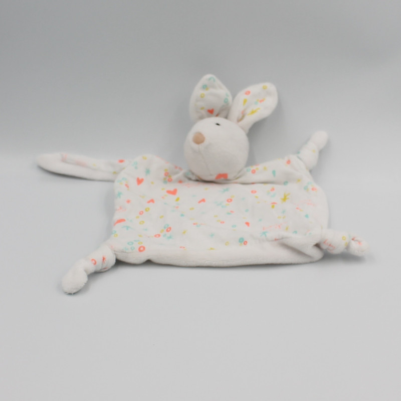 Doudou plat lapin blanc every night GRAIN DE BLE KIDILIZ