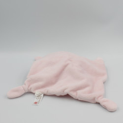 Doudou plat lapin rose vert pois rapiécé NICOTOY