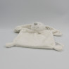 Doudou plat lapin blanc étoiles grises VERTBAUDET SIMBA TOYS