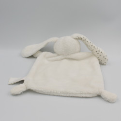 Doudou plat lapin blanc étoiles grises VERTBAUDET SIMBA TOYS