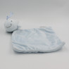 Doudou plat baleine bleu mouchoir MOTS D'ENFANTS