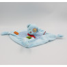 Doudou plat ours bleu pois cocard NICOTOY