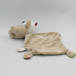 Doudou koala beige blanc vert rouge mouchoir POMMETTE