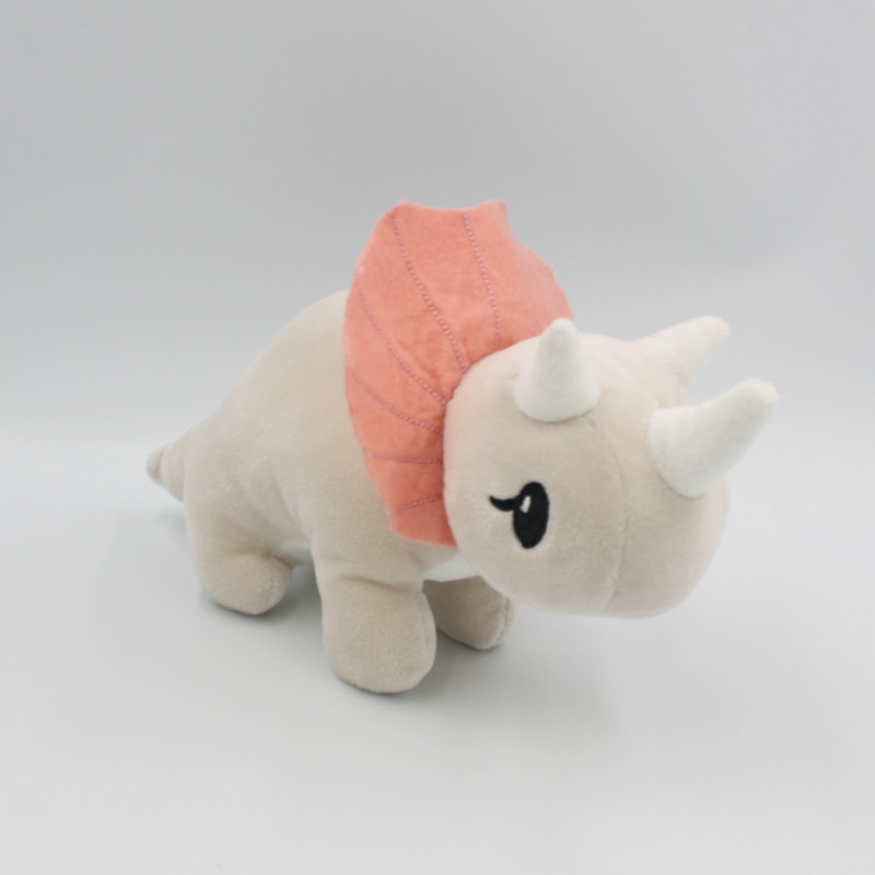 Doudou dinosaure beige rose Tricératops H&M