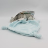 Doudou lapin gris mouchoir bleu ARTESAVI