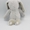 Doudou lapin gris tout doux ATMOSPHERA