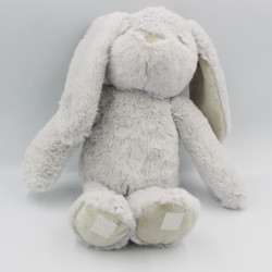 Doudou lapin gris tout doux ATMOSPHERA