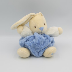 Doudou lapin plume blanc bleu KALOO