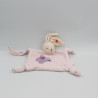 Doudou plat lapin rose papillon Lilirose KALOO