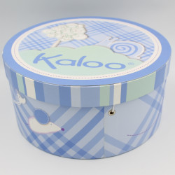 DOUDOU LAPIN PATAPOUF BLEU SOURIS KALOO