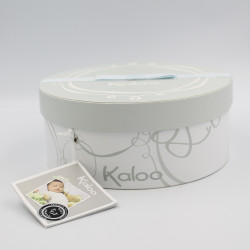 Doudou plat lapin bleu PERLE KALOO