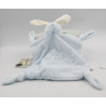 Doudou plat lapin bleu PERLE KALOO