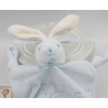 Doudou plat lapin bleu PERLE KALOO