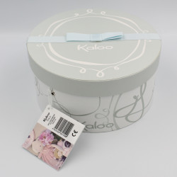 Doudou lapin bleu P'tit lapinou PERLE KALOO 