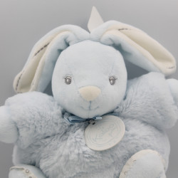 Doudou lapin bleu P'tit lapinou PERLE KALOO 