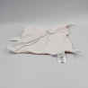 Doudou plat lapin rose blanc rayé PETIT BATEAU