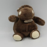 Doudou hippopotame marron HISTOIRE D'OURS