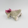 Petit Doudou dragon gris rose Victoria et Lucie NOUKIE'S