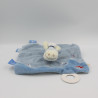 Doudou plat Ane Paco marin Captain bateau bouée bleu NOUKIE'S