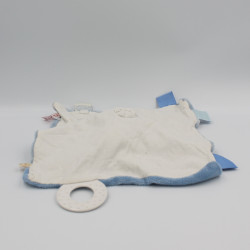 Doudou plat Ane Paco marin Captain bateau bouée bleu NOUKIE'S