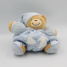u patapouf ours bleu laine enfant KALOO 25 cm