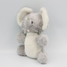 Ancien Doudou peluche éléphant gris Nounours