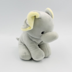 Peluche doudou éléphant gris jaune TY BUBBLES