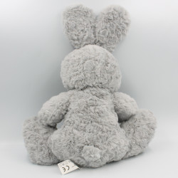 Peluche lapin gris bleu rayé SIPLEC