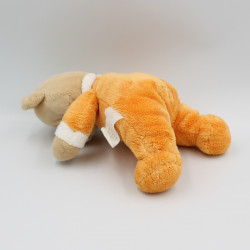 Doudou ours beige orange fleur NICOTOY