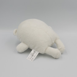 Doudou ours blanc gris SERGENT MAJOR