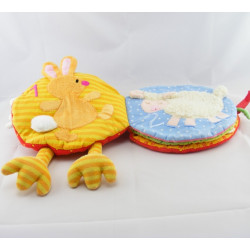 Livre d'activités en tissu poule rouge pois LILLIPUTIENS