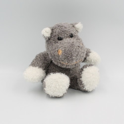 Doudou hippopotame gris blanc ANNA CLUB PLUSH