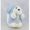 Doudou hérisson bleu gilet TARTINE ET CHOCOLAT 