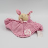 Doudou et compagnie lapin plat rose lange Créateur de Rêves