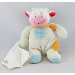 Doudou vache rose avec mouchoir BABY NAT