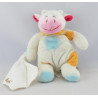 Doudou vache rose avec mouchoir BABY NAT