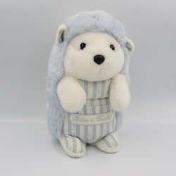 Doudou hérisson bleu rayé...