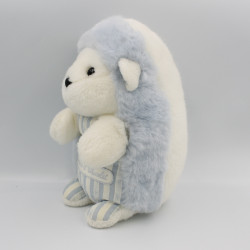 Doudou hérisson bleu rayé TARTINE ET CHOCOLAT 30 cm