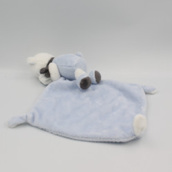 Doudou ours blanc bleu gris Sweet Dreams mouchoir MOTS D'ENFANTS