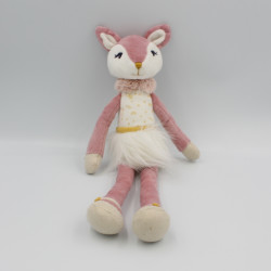 Doudou biche Ava rose blanche Les Kalines KALOO