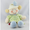 Doudou lutin escargot vert bleu spirale étoiles KIABI