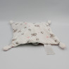 Doudou plat lapin gris rose blanc Forever PAT & RIPATON LA HALLE