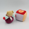 Mini doudou ours bleu rose prune rouge champignon colors KALOO