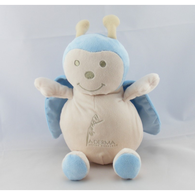 Doudou coccinelle écru bleu ADERMA A-DERMA