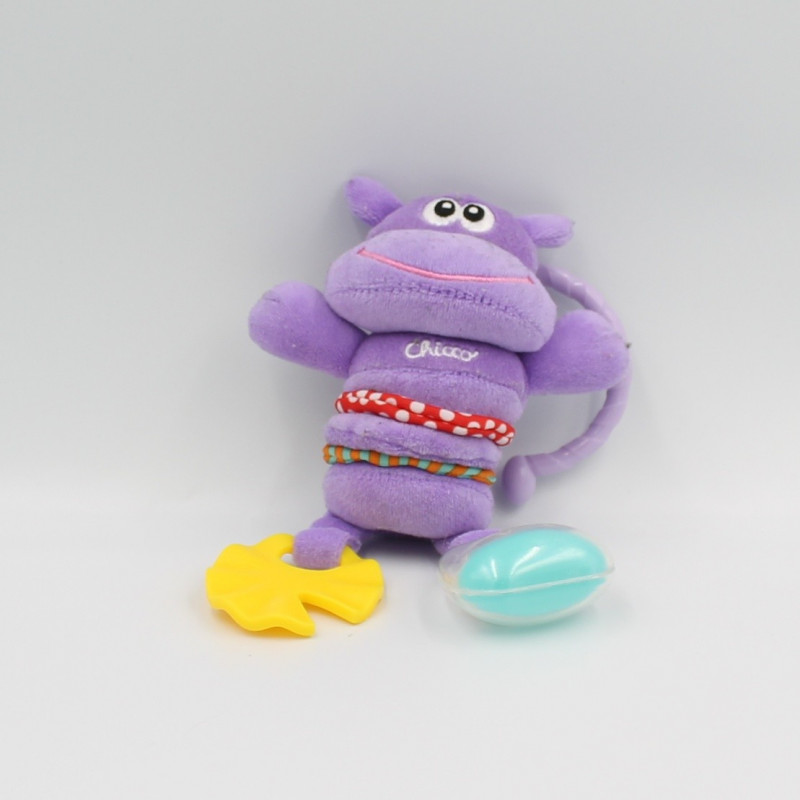 Doudou vibrant hippopotame violet CHICCO