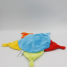 Doudou plat étoile ours bleu rouge jaune vert NICOTOY