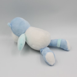 Doudou hippopotame blanc bleu étoile TOM & ZOE