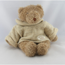 Doudou ours pull écru Basile et Lola MOULIN ROTY