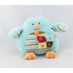 Doudou oiseau poussin bleu SUCRE D'ORGE